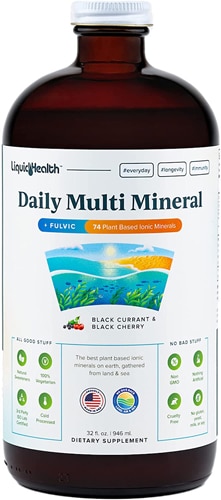 Daily Multiple Sea Vegetation Черная смородина и черная вишня — 32 жидких унции Liquid Health