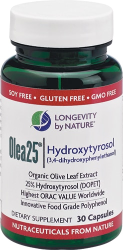 By Nature Olea25 Hydroxytrosol -- 30 Capsules (Капсулы) Longevity