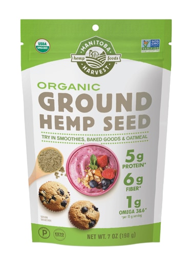 Organic Ground Hemp Seed -- 7 oz Manitoba Harvest