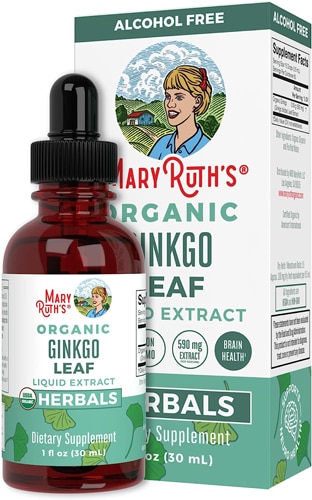 Капли листьев гинкго — 1 жидкая унция MaryRuth's Organics