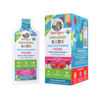 Organic Kids Multivitamin Liposomal Strawberry Cherry & Vanilla -- 7 fl oz (Жидкие унции) Each / Pack of 14 MaryRuth's