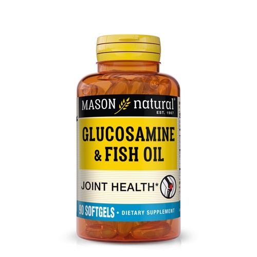 Glucosamine & Fish Oil -- 90 Softgels (Мягкие капсулы) Mason Natural