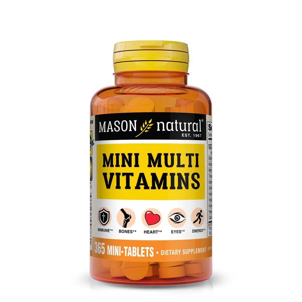 Мини-мультивитамины, 365 мини-таблеток Mason Natural