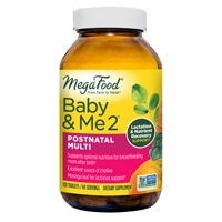 Baby & Me 2 Postnatal Multivitamin for Breastfeeding Moms with Choline -- 120 Tablets (Таблетки) MegaFood