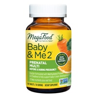 Baby & Me 2 Prenatal Multivitamin -- with Folate and Choline -- 60 Tablets (Таблетки) MegaFood