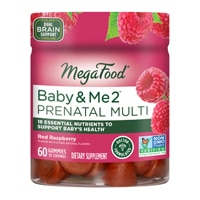 Baby & Me 2 Prenatal Vitamin Gummies (Жевательные конфеты) Red Raspberry -- 60 Gummies MegaFood