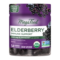 Elderberry Gummies (Жевательные конфеты) Immune Support with Zinc -- 54 Gummies MegaFood