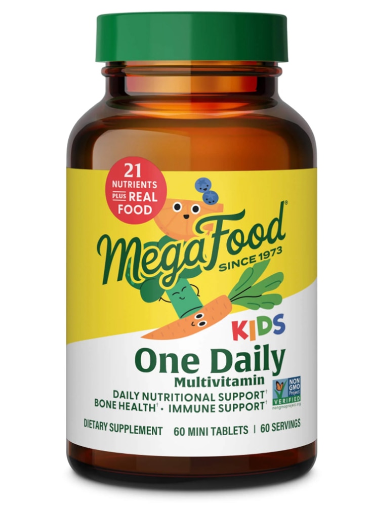 Kids One Daily Multivitamin Bone Health Immune Support -- 60 Mini Tablets (Таблетки) MegaFood