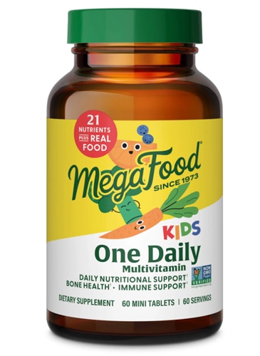 Kid's One Daily Multivitamin with Vitamin C Vitamin D and Vitamin B -- 60 Tablets (Таблетки) MegaFood