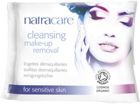 Органические и натуральные очищающие салфетки для снятия макияжа, 20 салфеток Natracare