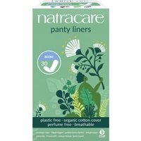 Органические и натуральные мини-прокладки для трусов, 30 прокладок Natracare
