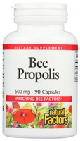 Bee Propolis -- 500 mg - 90 Capsules (Капсулы) Natural Factors