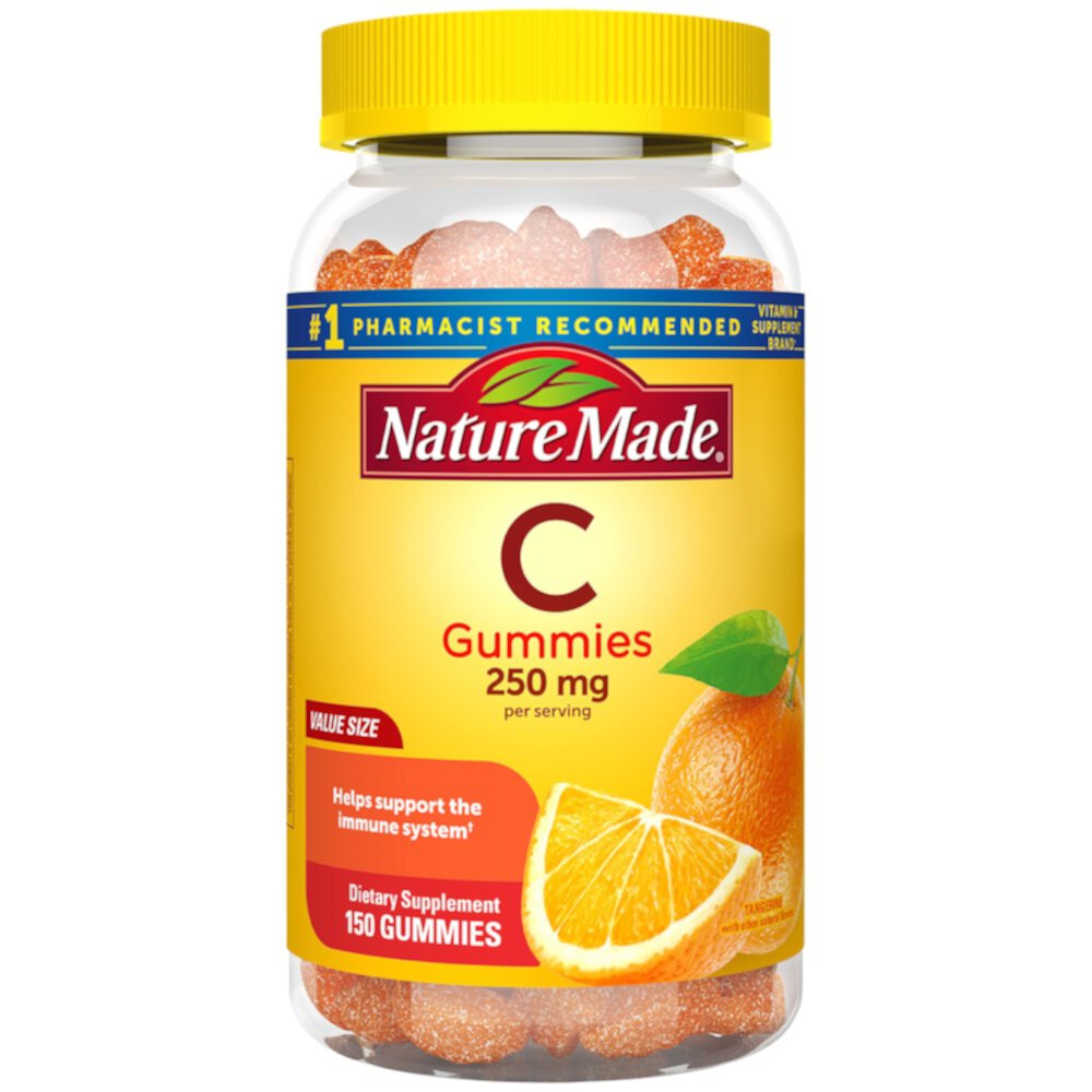 Vitamin C Gummies (Жевательные конфеты) Tangerine -- 250 mg - 150 Gummies Nature Made