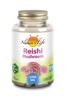 Reishi Mushroom -- 1200 mg - 100 Capsules (Капсулы) Nature's Herbs