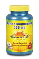 Marine Magnesium -- 500 mg - 100 Vegetarian Capsules (Вегетарианские капсулы) Nature's Life