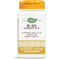 B-50 Complex - Vitamins B1 B2 B6 B12 Niacin Biotin -- 100 Capsules (Капсулы) Nature's Way