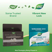 Garlinase 5000 Экстракт чеснока — поддерживает здоровье сердечно-сосудистой системы, 30 таблеток Nature's Way