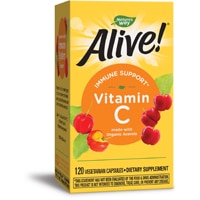 Nature's Way® Alive!® Immune Support Vitamin C -- 120 Vegetarian Capsules (Вегетарианские капсулы) Nature's Way