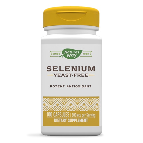 Selenium Yeast-Free Potent Antioxidant -- 200 mcg - 100 Capsules (Капсулы) Nature's Way