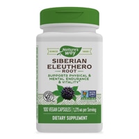 Siberian Eleuthero Root - 1275 mg Per Serving -- 100 Vegan Capsules Nature's Way
