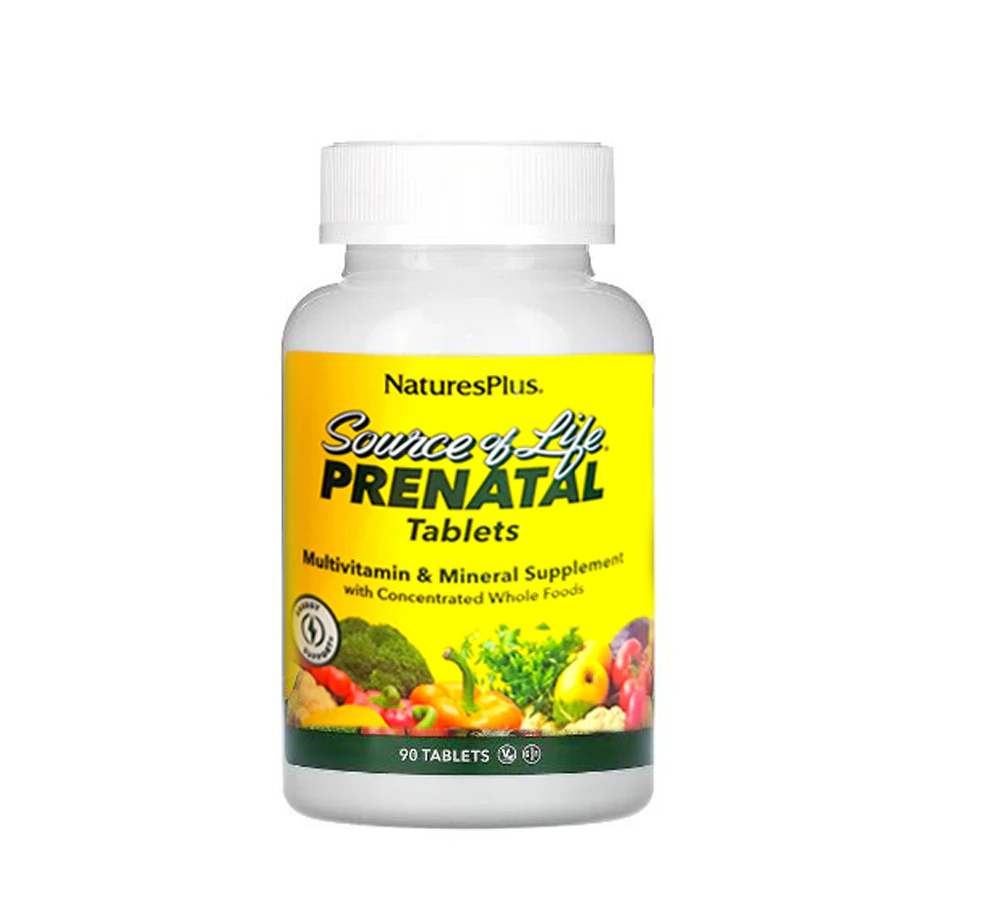 Source of Life Prenatal Multivitamin & Mineral Supplement -- 90 Tablets NaturesPlus