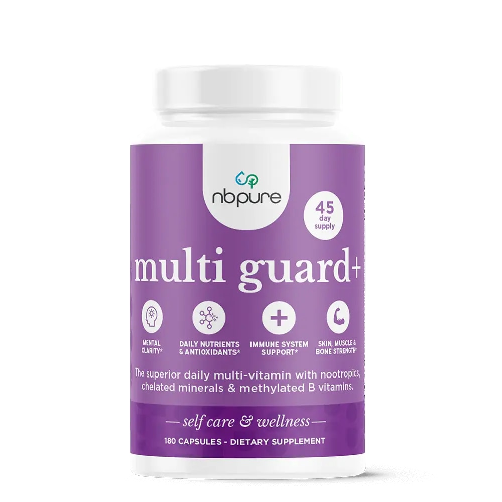 Multi Guard+ Превосходные мультивитамины для ежедневного использования, 180 капсул NBPure