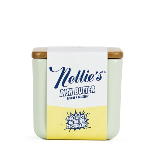Полутвердое мыло для мытья посуды Dish Butter в многоразовой керамической таре — 18,34 унции Nellie's