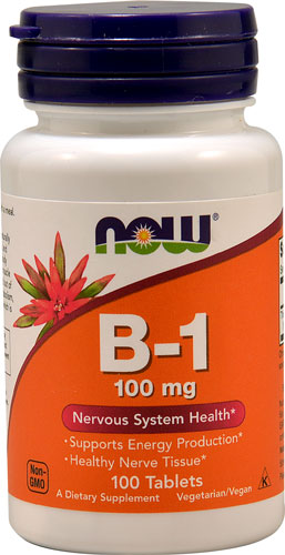 B-1 (Тиамин) - 100 мг - 100 таблеток - NOW Foods NOW Foods