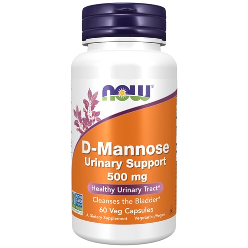 D-манноза - 500 мг - 60 растительных капсул - NOW Foods NOW Foods