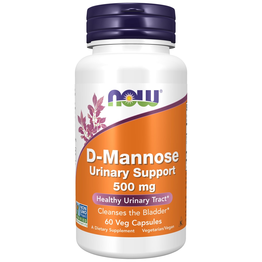D-манноза - 500 мг - 60 растительных капсул - NOW Foods NOW Foods