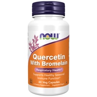 Supplements - Quercetin With Bromelain -- 60 Veg Capsules (Вегетарианские капсулы) NOW Foods