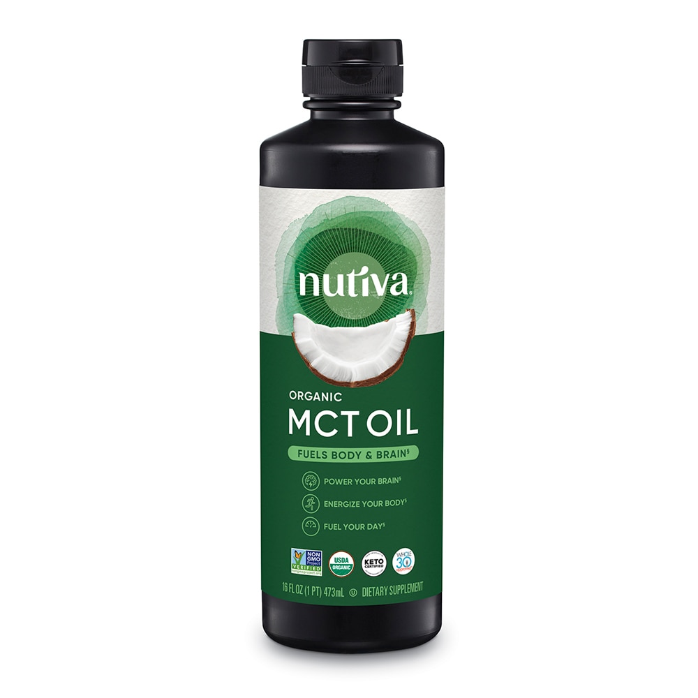 Органическое масло MCT — 16 жидких унций Nutiva