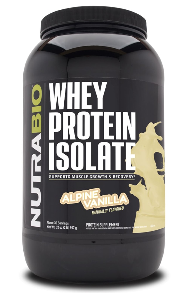 Whey Protein Isolate Alpine Vanilla -- 32 oz (Унции) NutraBio