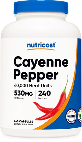 Cayenne Pepper -- 530 mg - 240 Capsules (Капсулы) Nutricost