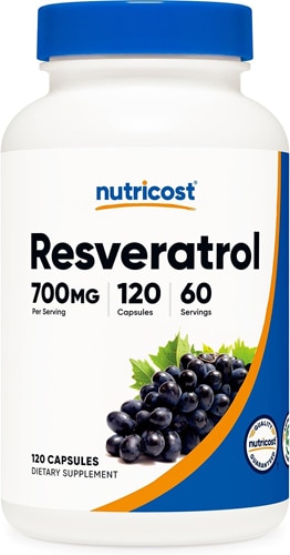 Resveratrol -- 700 mg - 120 Capsules (Капсулы) Nutricost