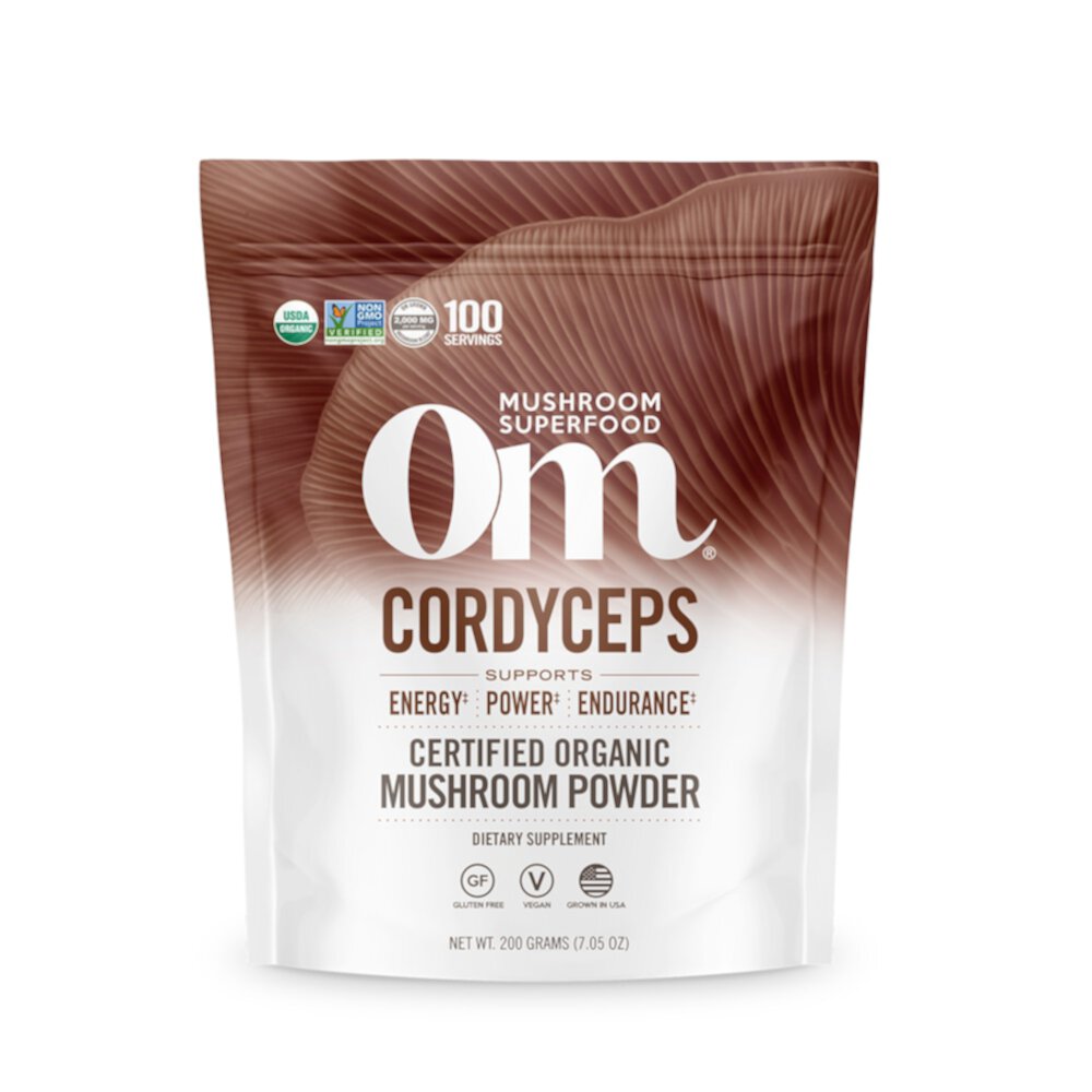 Cordyceps Mushroom Superfood Powder (Порошок) -- 7.05 oz (Унции) OM