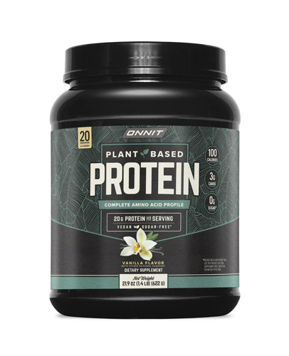 Plant-Based Protein - 20 Serving (Порция) Tub - Informed Sport Certified Vanilla -- 21.9 oz (Унции) Onnit