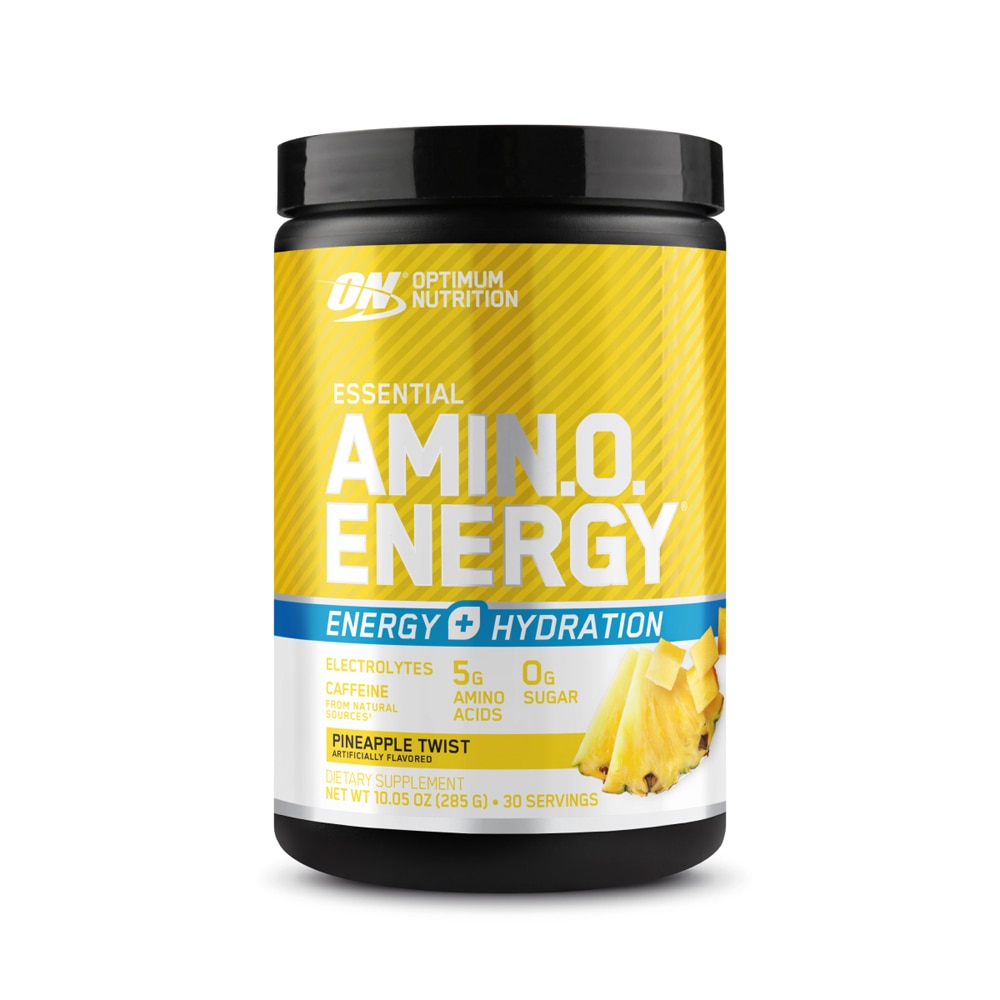 Essential Amin.o. Energy Powder, Энергия + Гидратация, Вкус Ананас - 30 порций - Optimum Nutrition Optimum Nutrition