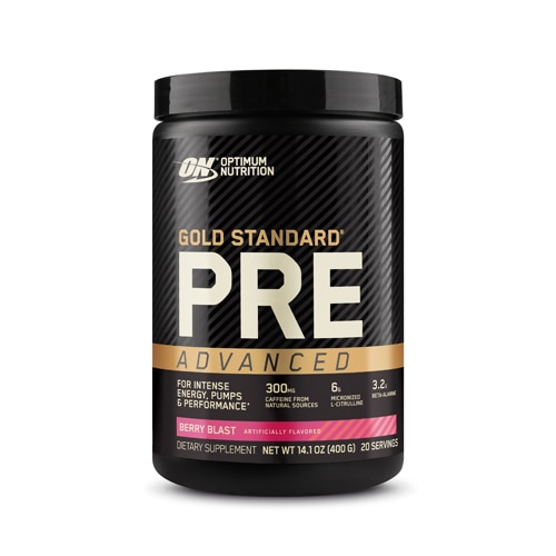 Gold Standard Pre Advanced - Для интенсивной энергии 300 мг кофеина, 6 г L-цитруллина Optimum Nutrition