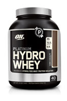 Platinum Hydrowhey для поддержки и восстановления мышц, турбо-шоколад, 40 порций Optimum Nutrition