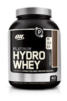 Platinum Hydrowhey For Muscle Support and Recovery Turbo Chocolate -- 40 Servings (Порции) Optimum Nutrition