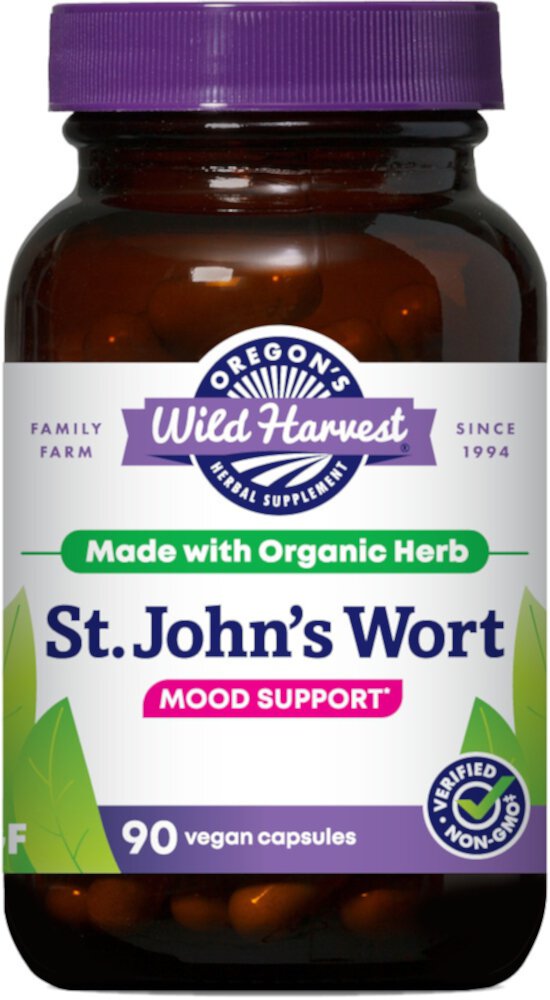 St. John's Wort -- 90 Vegan Capsules (Веганские капсулы) Oregon's Wild Harvest