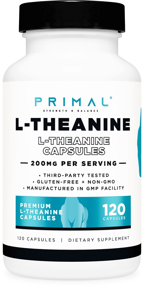 L-теанин — 200 мг — 120 капсул Primal