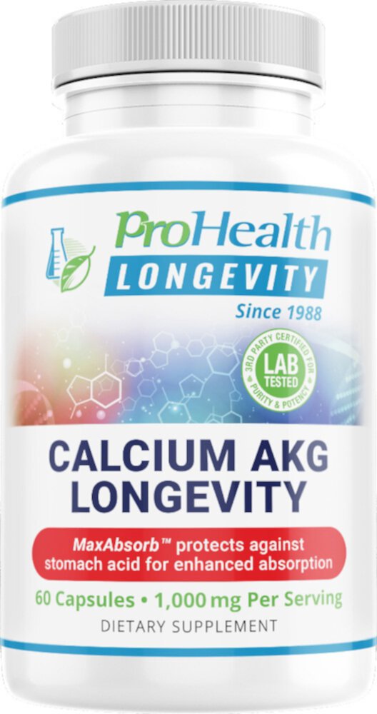 Кальций AKG - 1000 мг - 60 капсул - ProHealth ProHealth