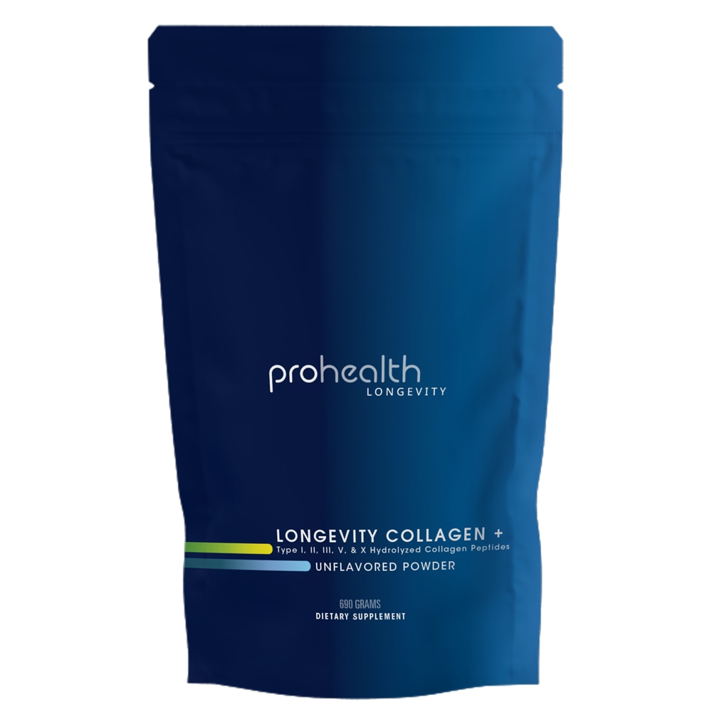 Порошок Longevity Collagen Plus Peptides без вкуса, 30 порций ProHealth