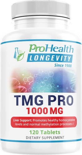 Longevity TMG Pro Tablets (Таблетки) -- 1000 mg - 120 Tablets ProHealth