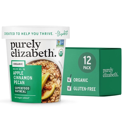 Oatmeal Apple Cinnamon Pecan -- 2 oz Each / Pack of 12 Purely Elizabeth