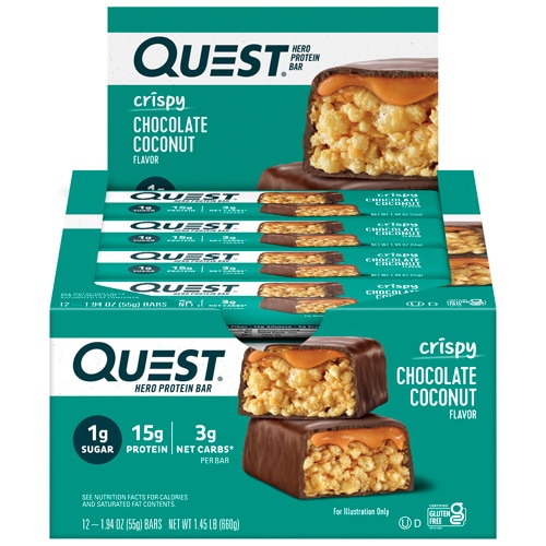 Протеиновые батончики Quest Hero Ванильный шоколад 15г белка 12 шт Quest Nutrition