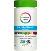 Сертифицированные мультивитамины для мужчин, 120 вегетарианских капсул Rainbow Light