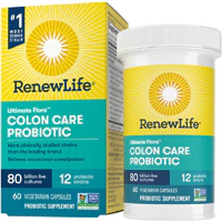 Ultimate Flora Colon Care Probiotic - 80 миллиардов КОЕ - 60 капсул - Renew Life Renew Life